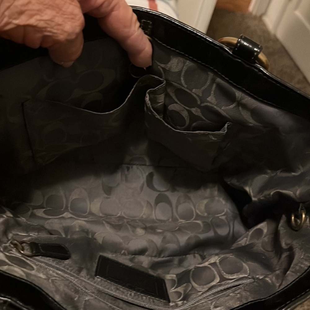 Black coach Bag leather - Picture 7 of 11